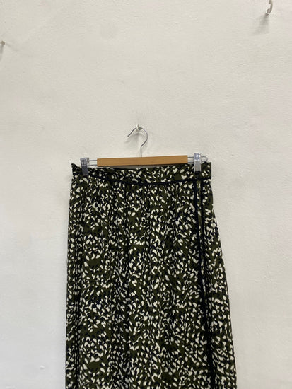 Fabulous Whistles Midi Skirt UK 12 Khaki black speckle NN505