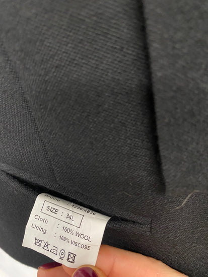 Fabulous Scottish Wool Kilt Prince Charlie waistcoat 34s Black Teenager #907 MD001