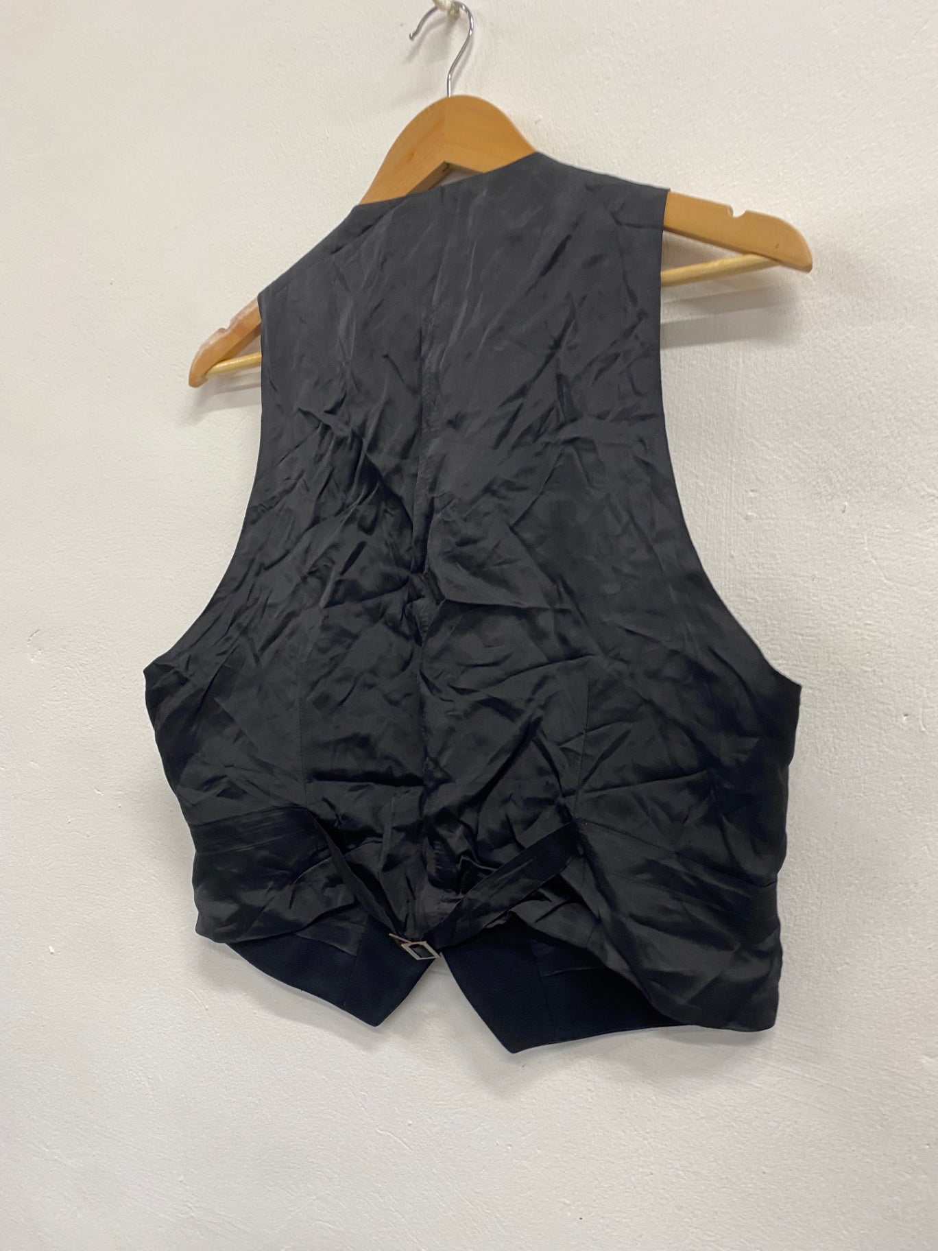 Fabulous Scottish Prince Charlie Wool Kilt waistcoat 36R Black Ex hire #908 MD001