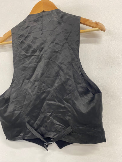 Fabulous Scottish Wool Kilt Prince Charlie waistcoat 34s Black Teenager #907 MD001