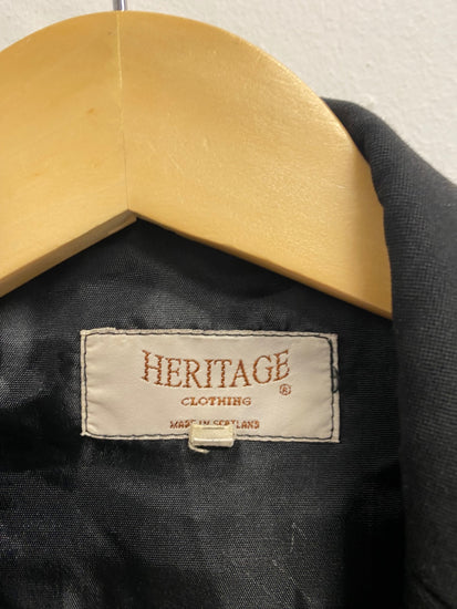 Fabulous ex hire Heritage wool Prince Charlie Kilt Jacket Age 8-10 Black #903 MD001