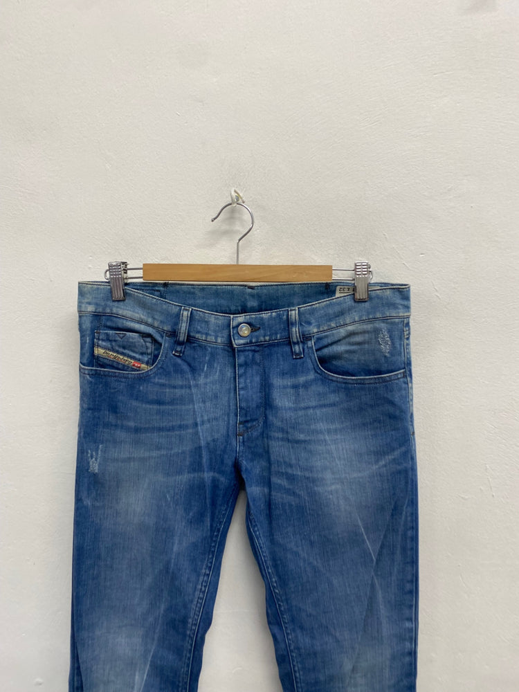 Fabulous Diesel livy y2k distressed stud Straight jeans W32” Blue NN505