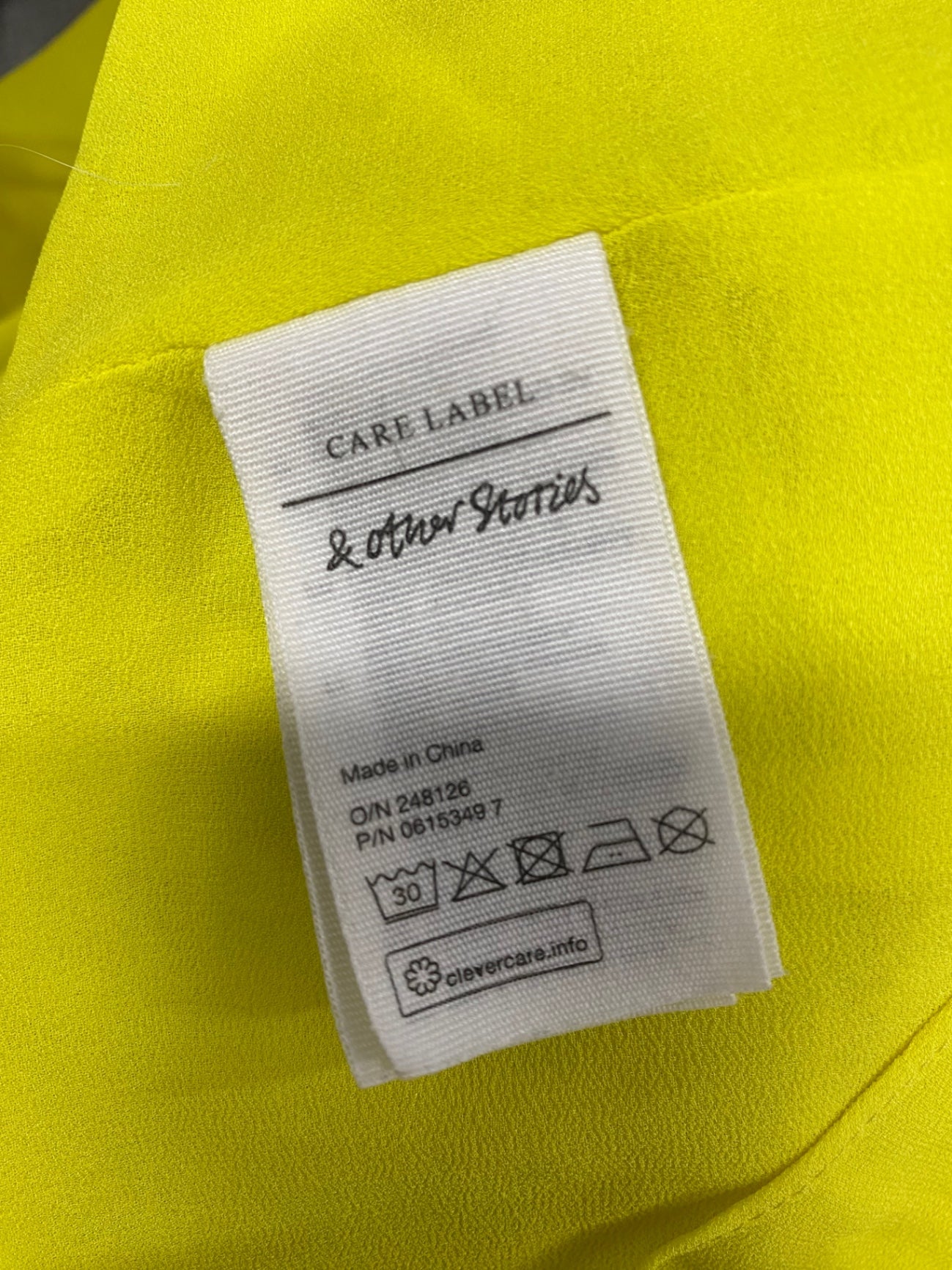 Fabulous & Other Stories Midi Dress UK 8 Lime green floral tie mesh NN505