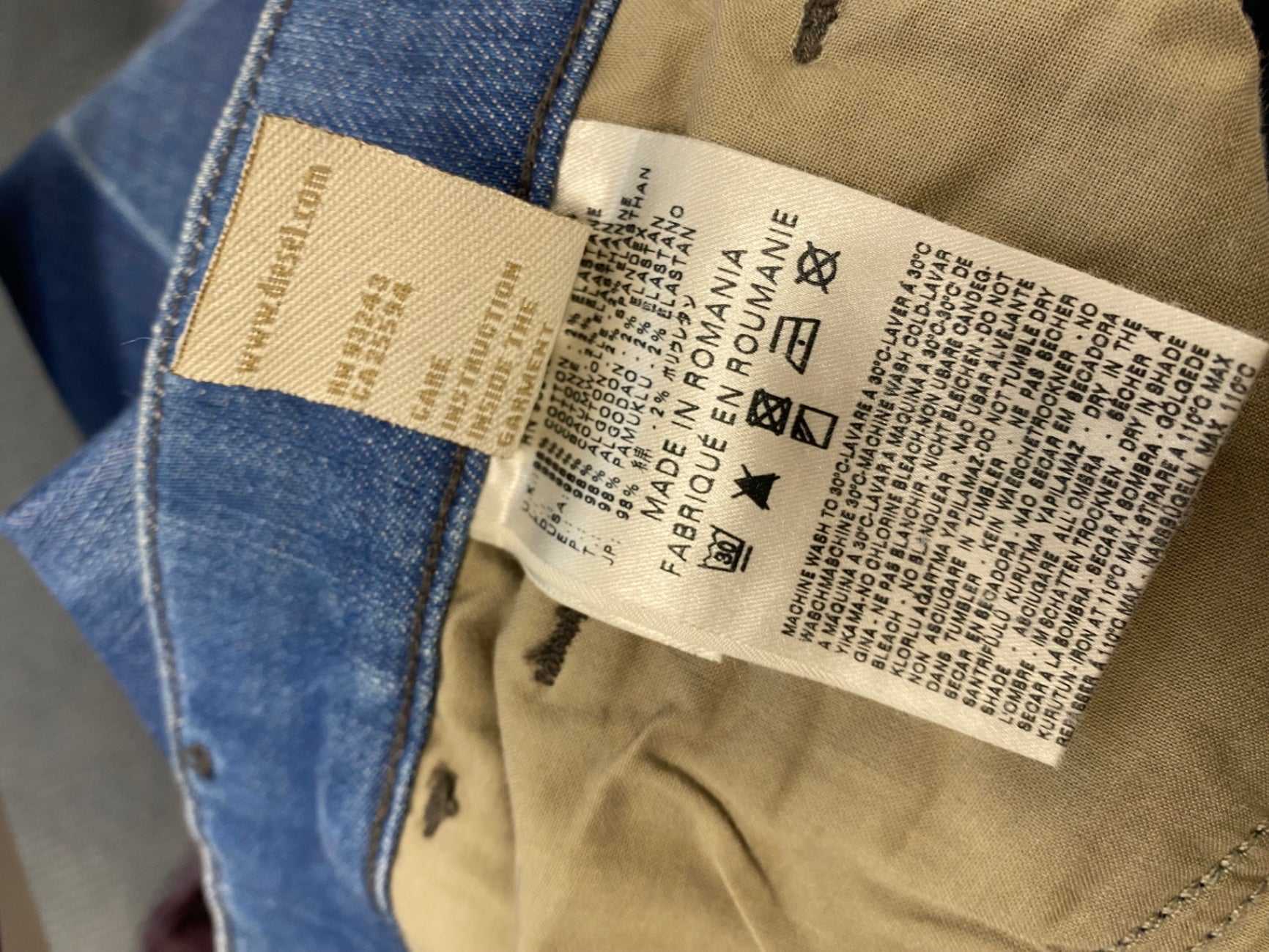 Fabulous Diesel livy y2k distressed stud Straight jeans W32” Blue NN505