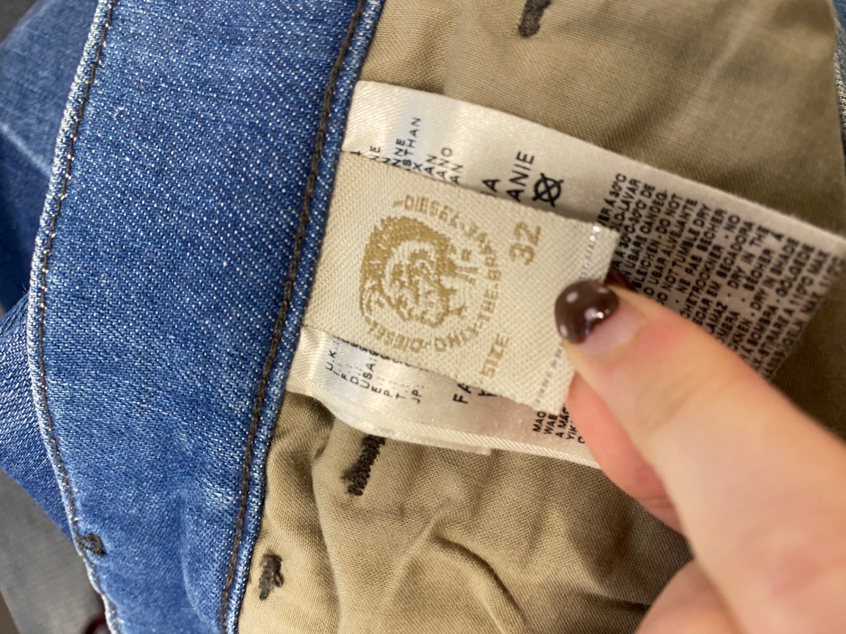 Fabulous Diesel livy y2k distressed stud Straight jeans W32” Blue NN505