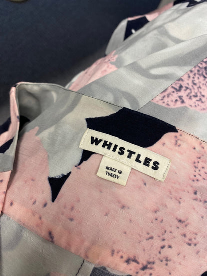 Fabulous Whistles Tunic Dress Uk 10 Pink grey floral NN505