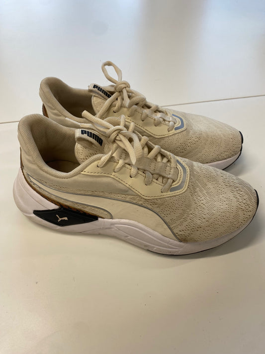 Fabulous Puma lex Trainers Uk 4 Beige animal print TA506