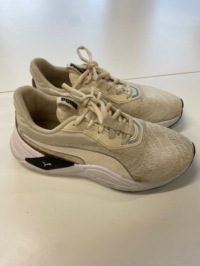 Fabulous Puma lex Trainers Uk 4 Beige animal print TA506