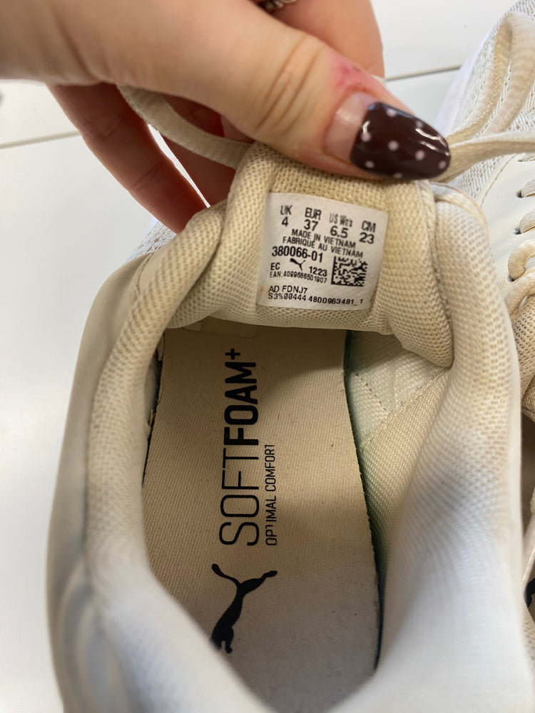 Fabulous Puma lex Trainers Uk 4 Beige animal print TA506