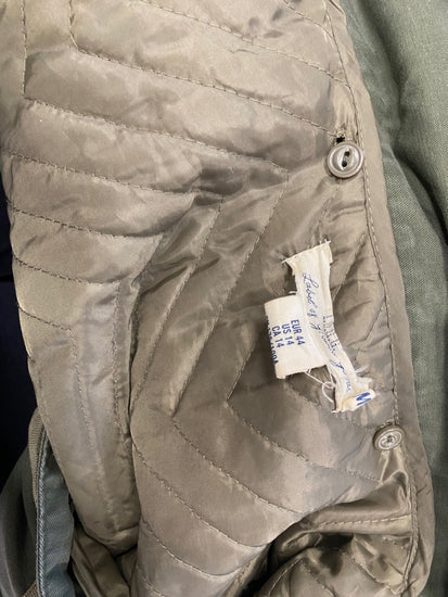 Fabulous H&M Parka Coat longline cotton UK 16 Khaki KM507