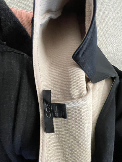 Fabulous COS loose satin Evening Party Dress UKS Black VG491