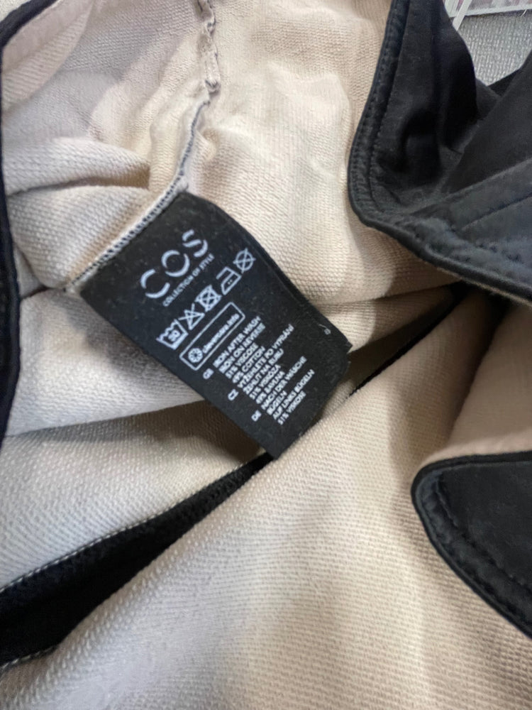 Fabulous COS loose satin Evening Party Dress UKS Black VG491