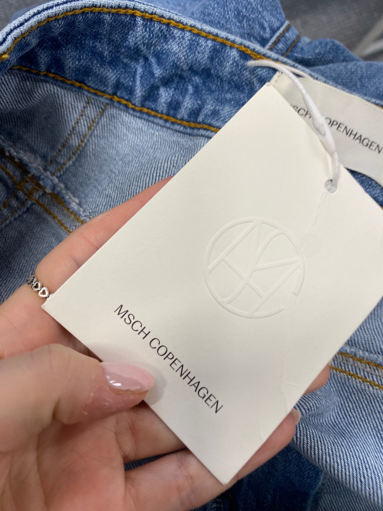 Fabulous MSCH Copenhagen Straight hem jeans UK 12 Blue SR509