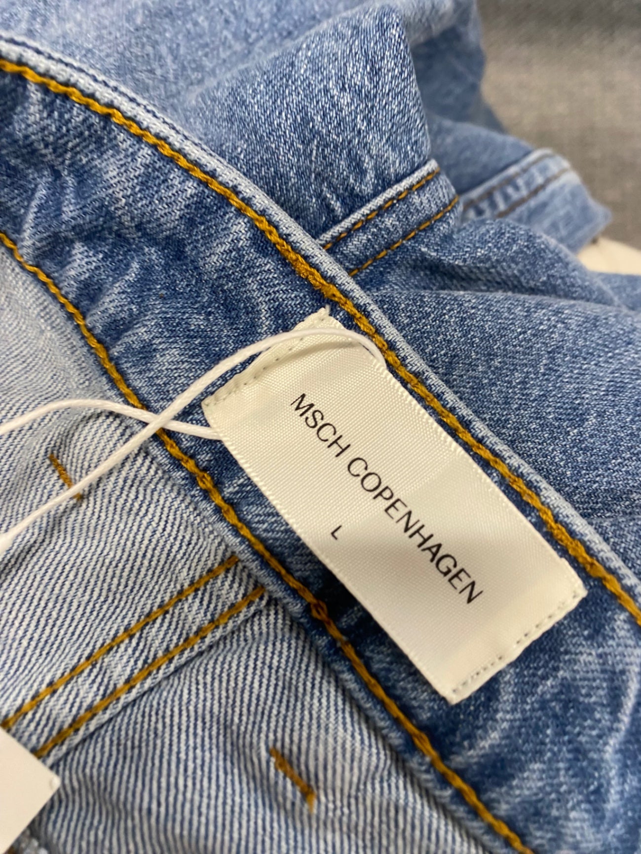 Fabulous MSCH Copenhagen Straight hem jeans UK 12 Blue SR509