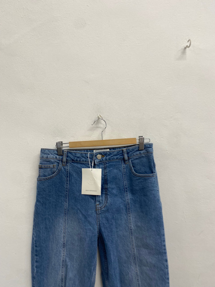 Fabulous MSCH Copenhagen Straight hem jeans UK 12 Blue SR509