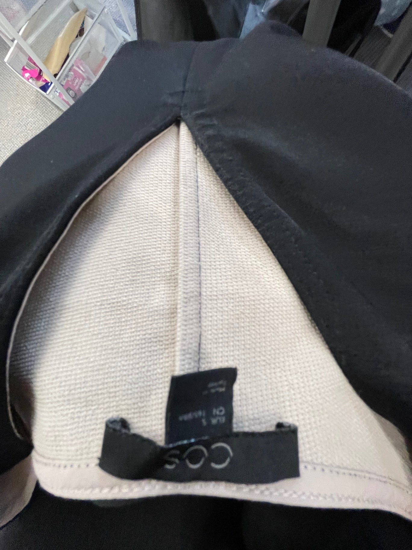 Fabulous COS loose satin Evening Party Dress UKS Black VG491