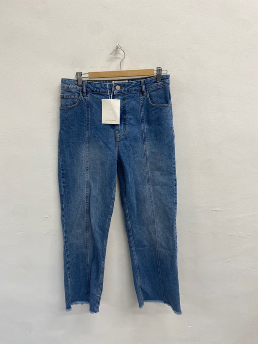 Fabulous MSCH Copenhagen Straight hem jeans UK 12 Blue SR509