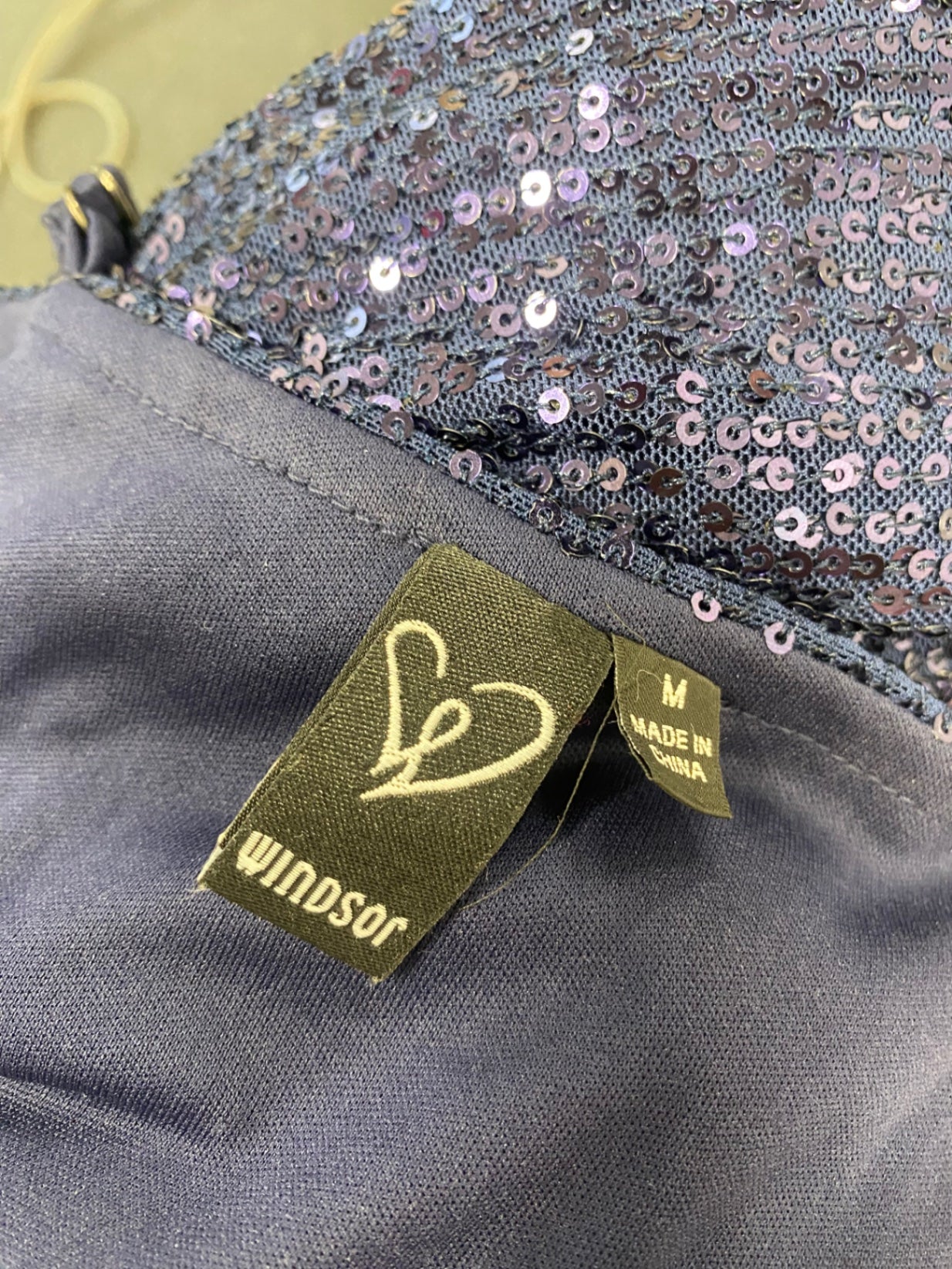 Fabulous Windsor Midi Dress Uk 10 Navy sequin party SR509