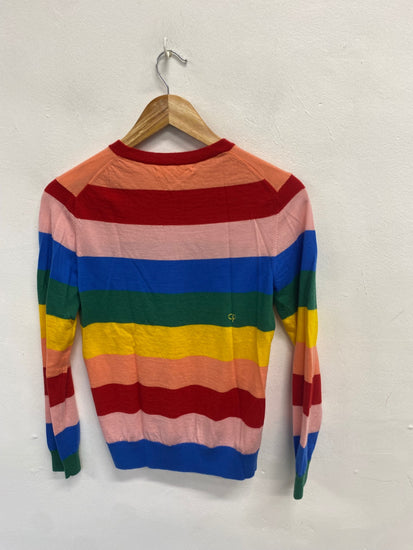 Fabulous Chinti & parker cashmere Sweater UK 8 Multicolor striped WLH511