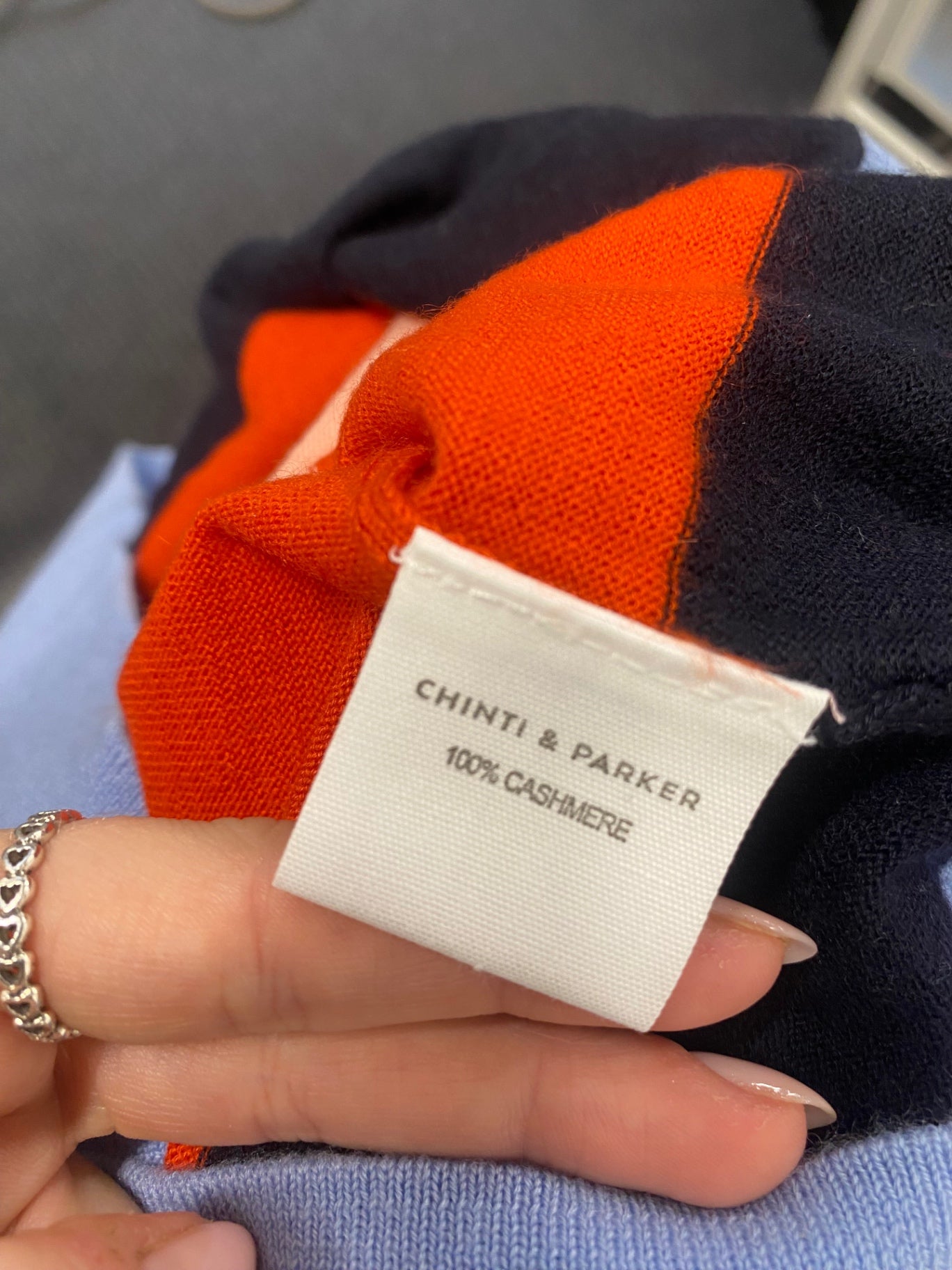 Fabulous Chinti and Parker Sweater cashmere UK 8 Multicolor striped WLH511