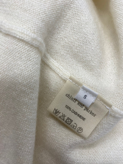 Fabulous Chinti & parker cashmere it’s late kiss me jumper UK 8 Cream WLH511