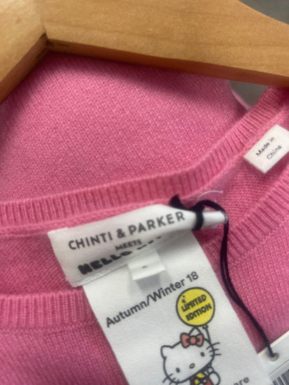 Fabulous Chinti & parker x hello kitty Sweater UKS Pink new WLH511