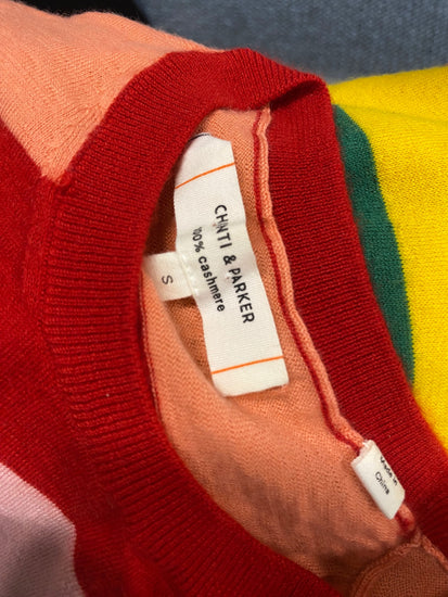 Fabulous Chinti & parker cashmere Sweater UK 8 Multicolor striped WLH511
