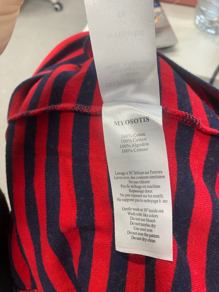 Fabulous Des petite hauts apple Long Sleeve Top UK 8 Red and navy WLH511