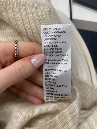 Fabulous Banjo & matilda Knitted jumper cashmere UK 8 Cream WLH511