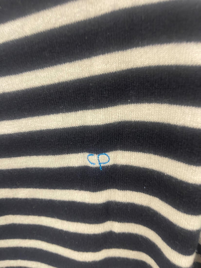 Fabulous Chinti and Parker cloudy weather Sweater UKS Navy blue and cream WLH511