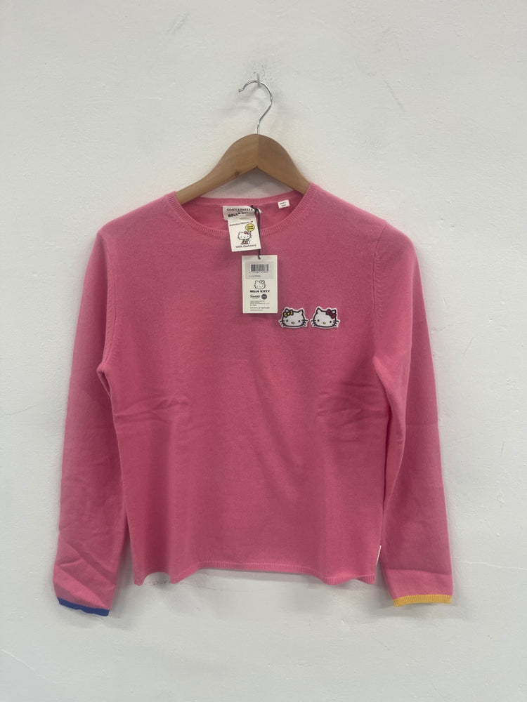 Fabulous Chinti & parker x hello kitty Sweater UKS Pink new WLH511