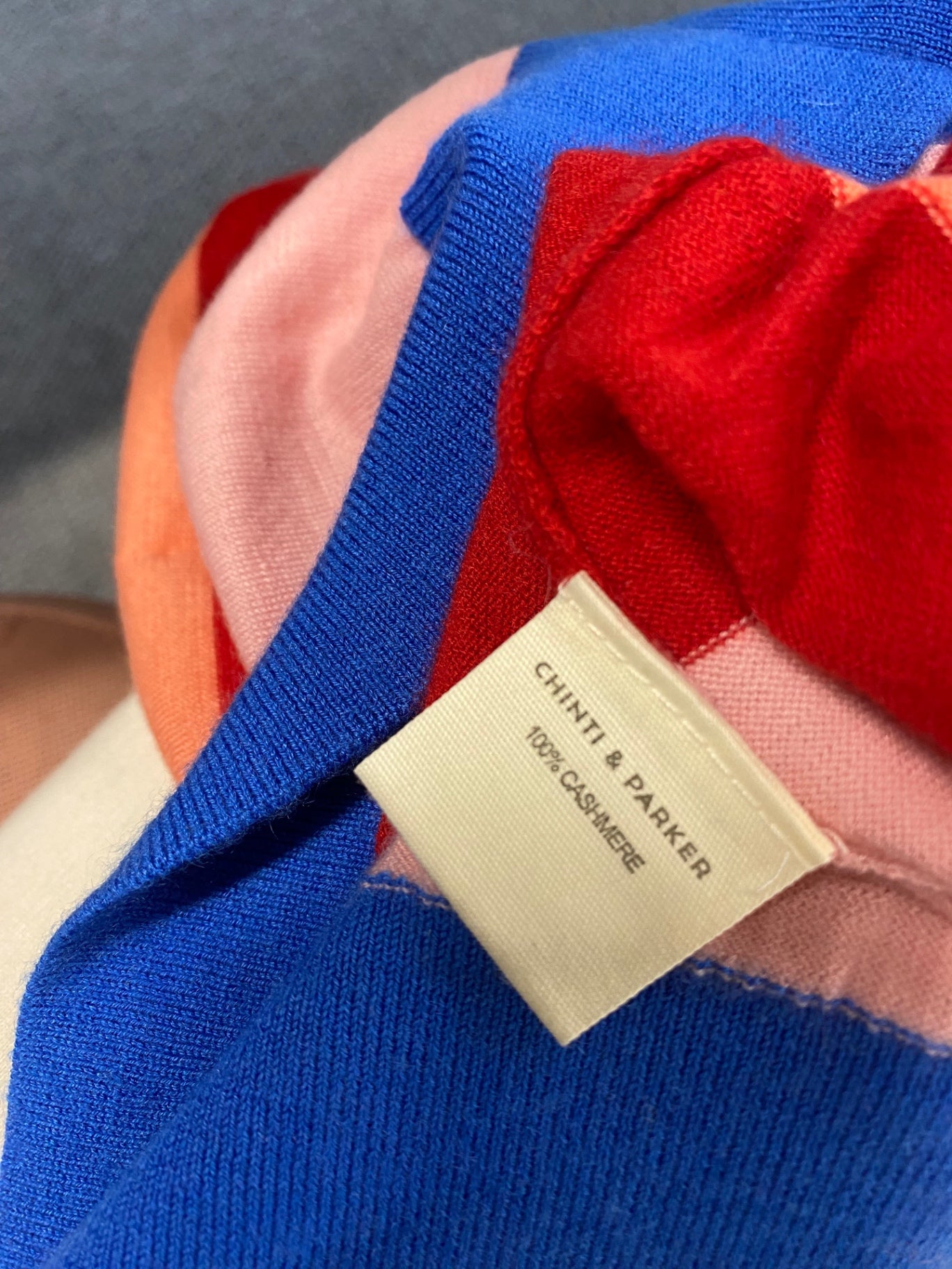 Fabulous Chinti & parker cashmere Sweater UK 8 Multicolor striped WLH511