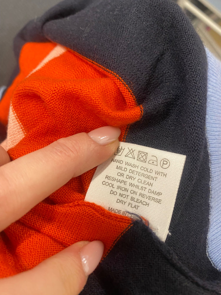 Fabulous Chinti and Parker Sweater cashmere UK 8 Multicolor striped WLH511