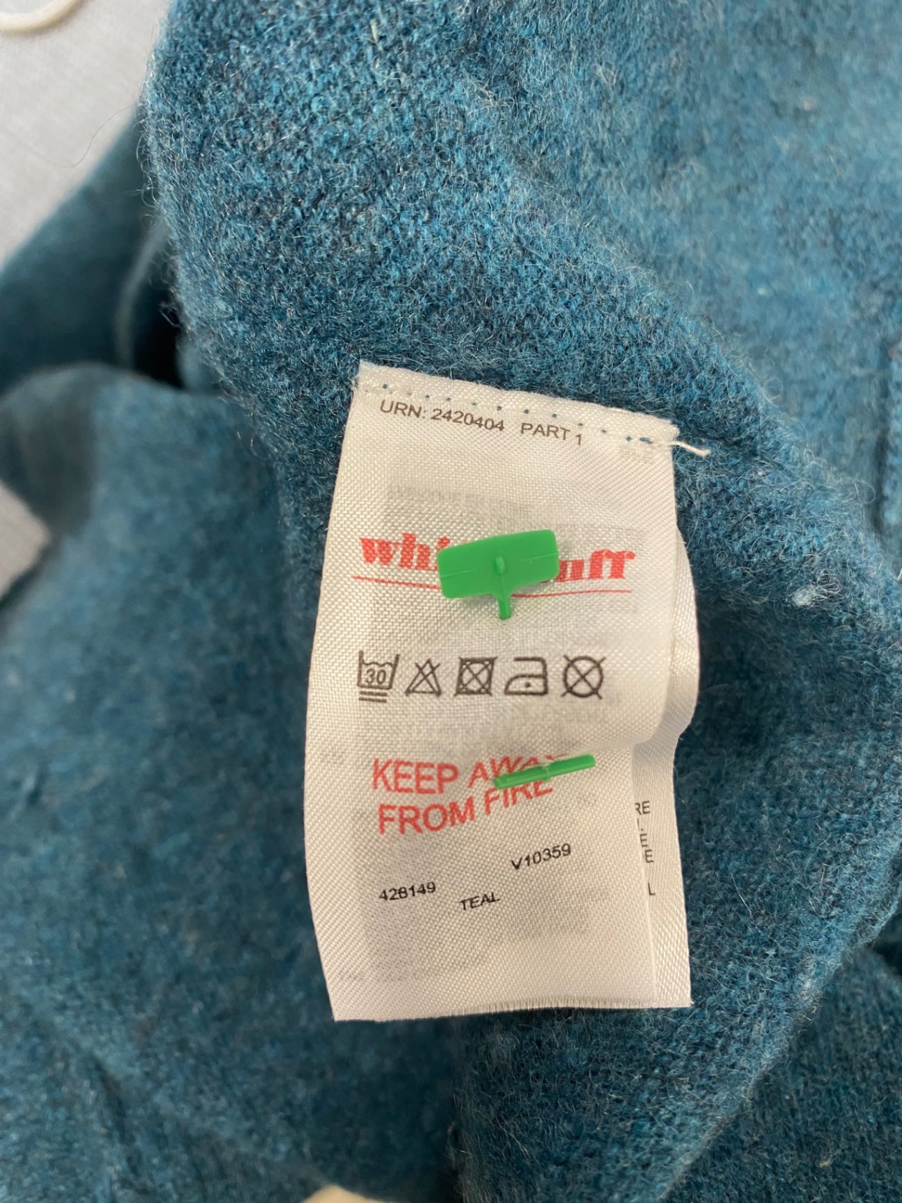 Fabulous White stuff cashmere Sweater Uk 10 Teal stripe sleeve WLH511