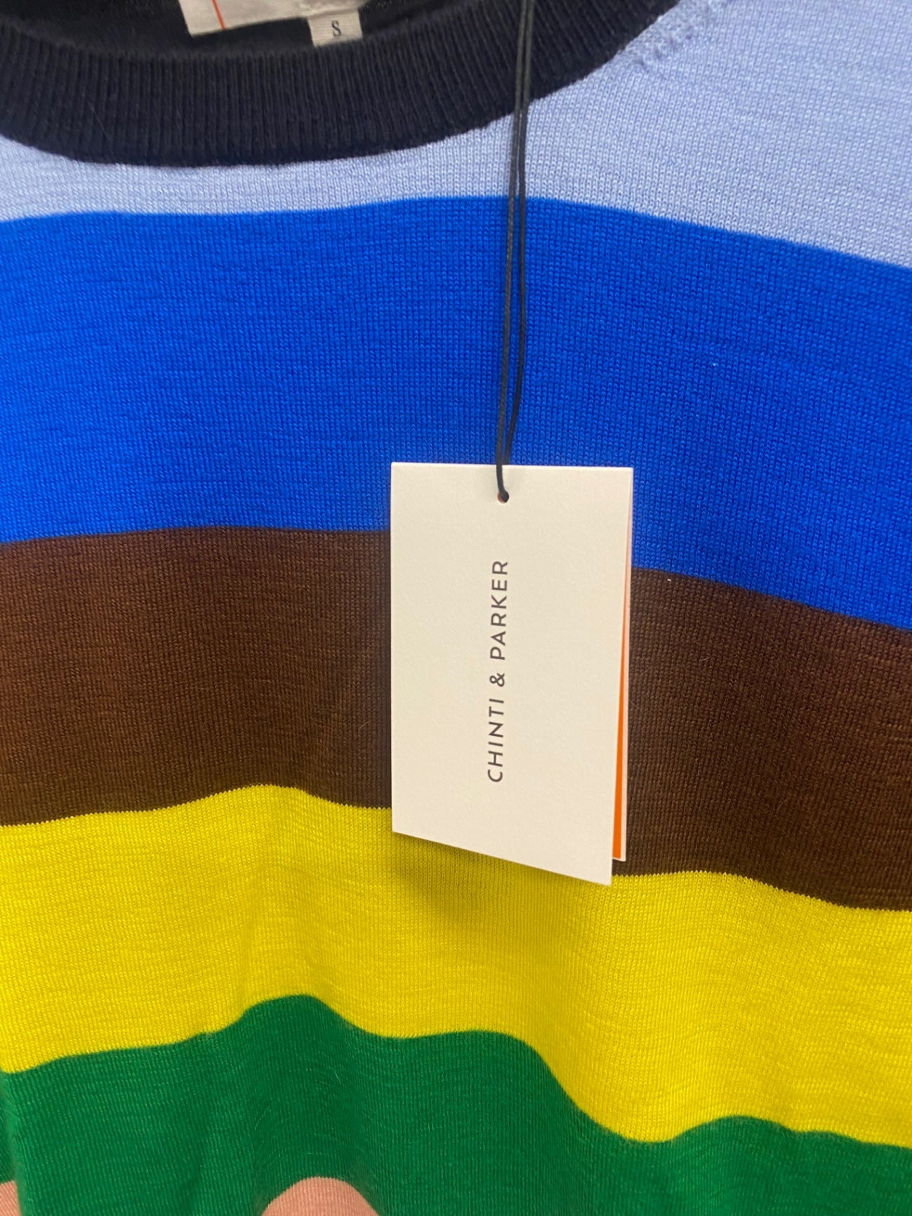 Fabulous Chinti and Parker Sweater cashmere UK 8 Multicolor striped WLH511