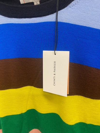 Fabulous Chinti and Parker Sweater cashmere UK 8 Multicolor striped WLH511