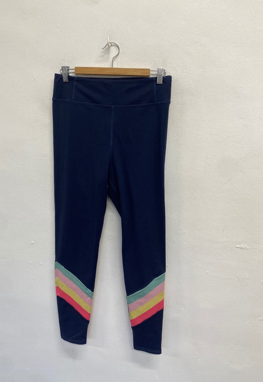 Fabulous Boden Leggings UK 14 Navy striped active LB512