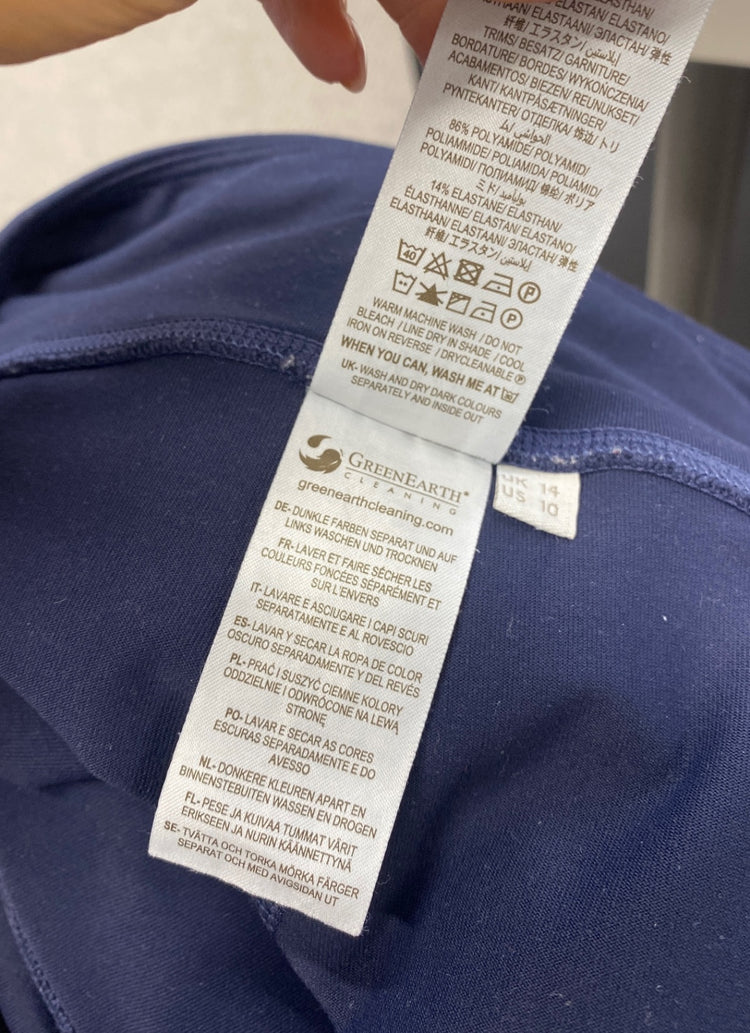 Fabulous Boden Leggings UK 14 Navy striped active LB512