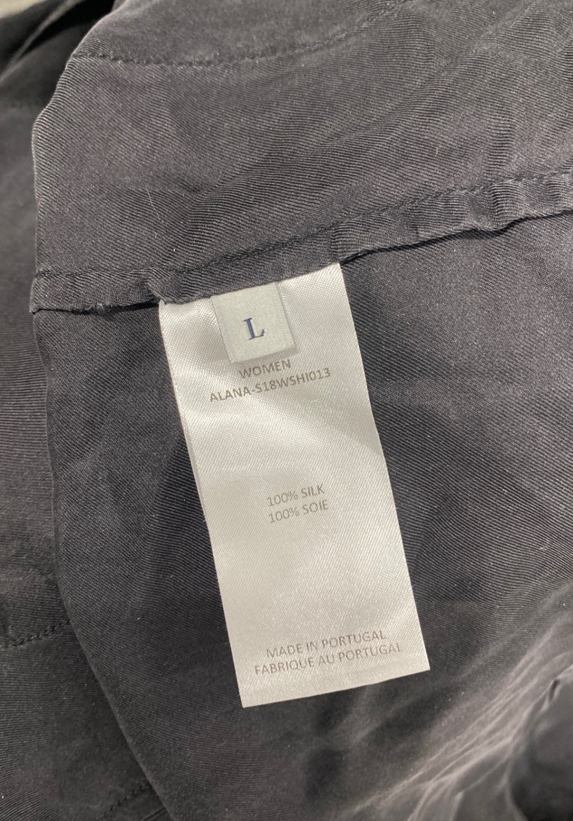 Fabulous Officine Générale silk Pajama Top UK 12 Black SS002