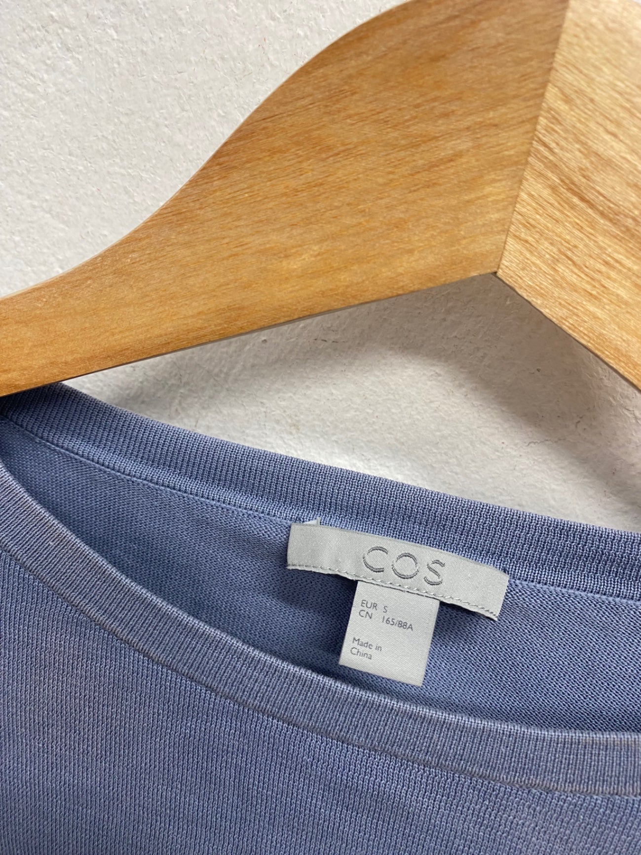 Fabulous Cos Midi Dress UK 8 Blue silk casual KF221