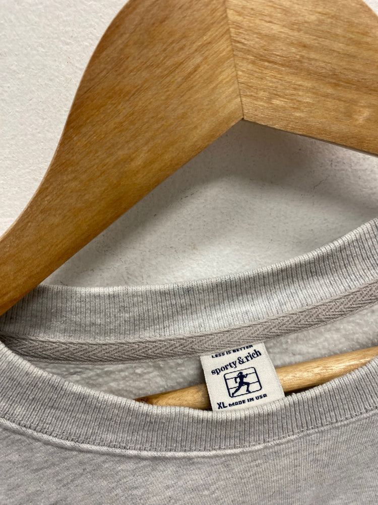 Fabulous Sporty & Rich Sweater oversized UK 12-14 Grey AC504