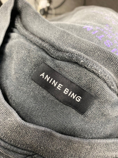 Fabulous Anine bing Sweater splatter printed UK 12 Grey purple AC504