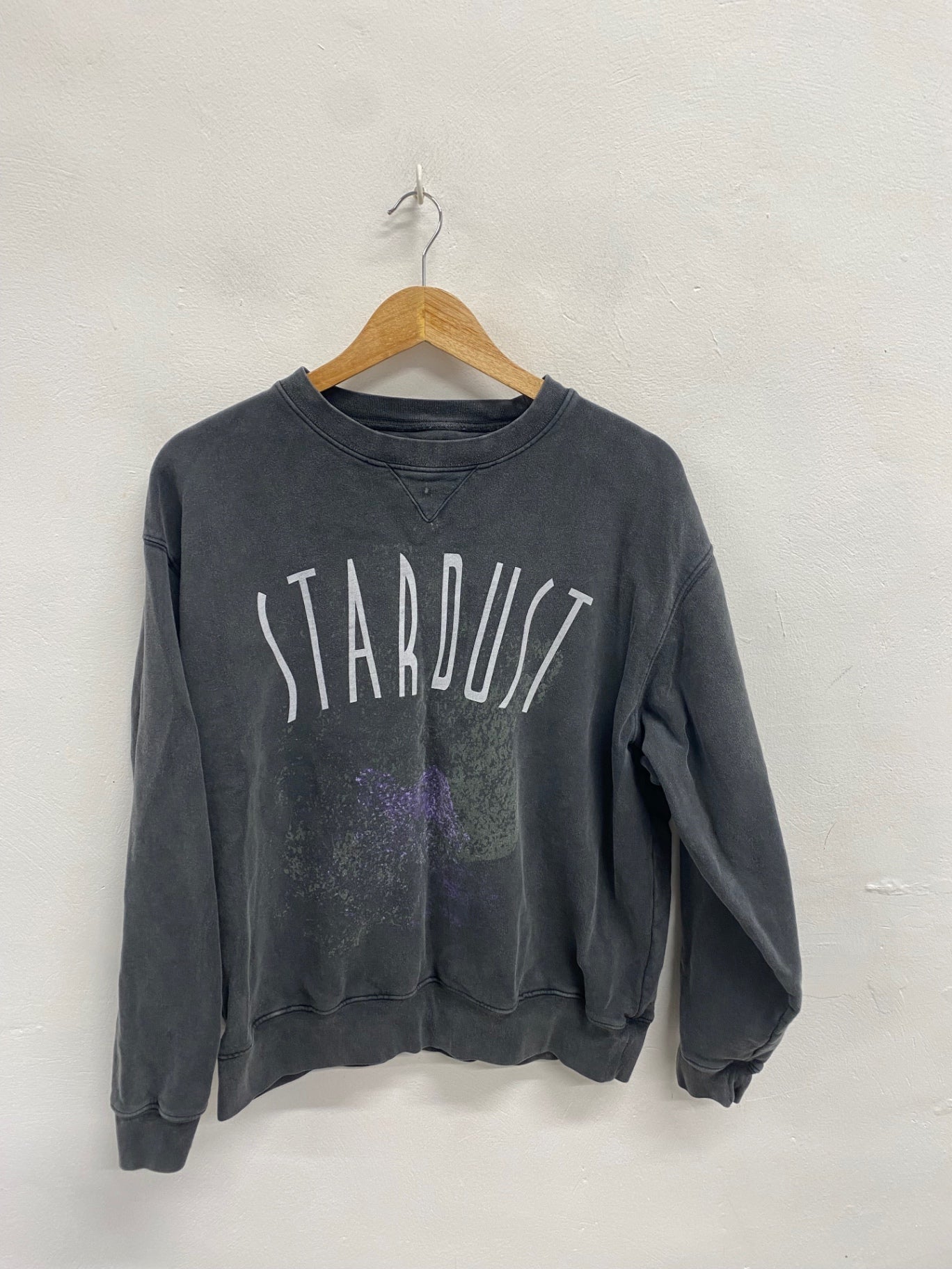 Fabulous Anine bing Sweater splatter printed UK 12 Grey purple AC504