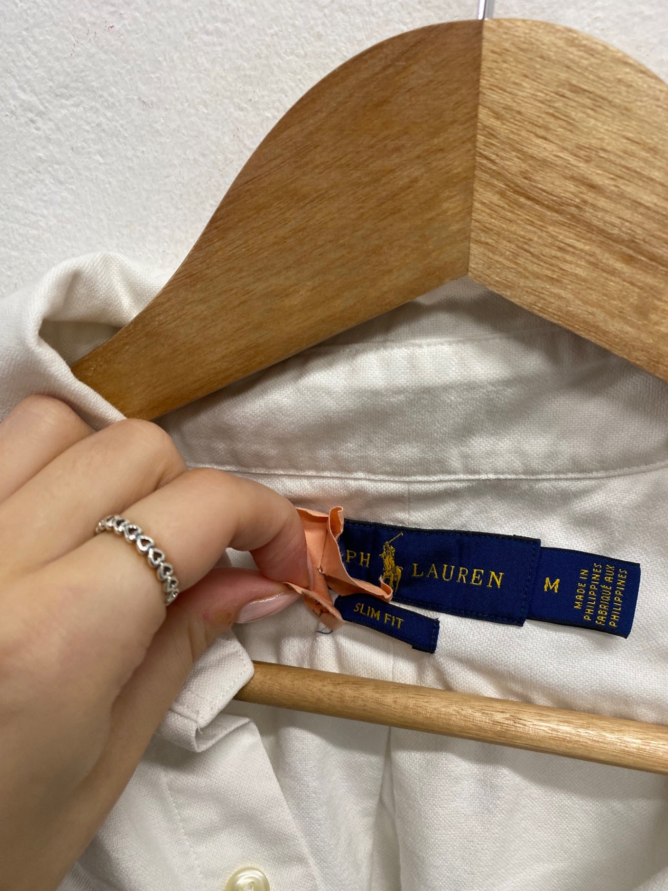 Fabulous Ralph Lauren slim fit cotton Shirt UK M White AE001