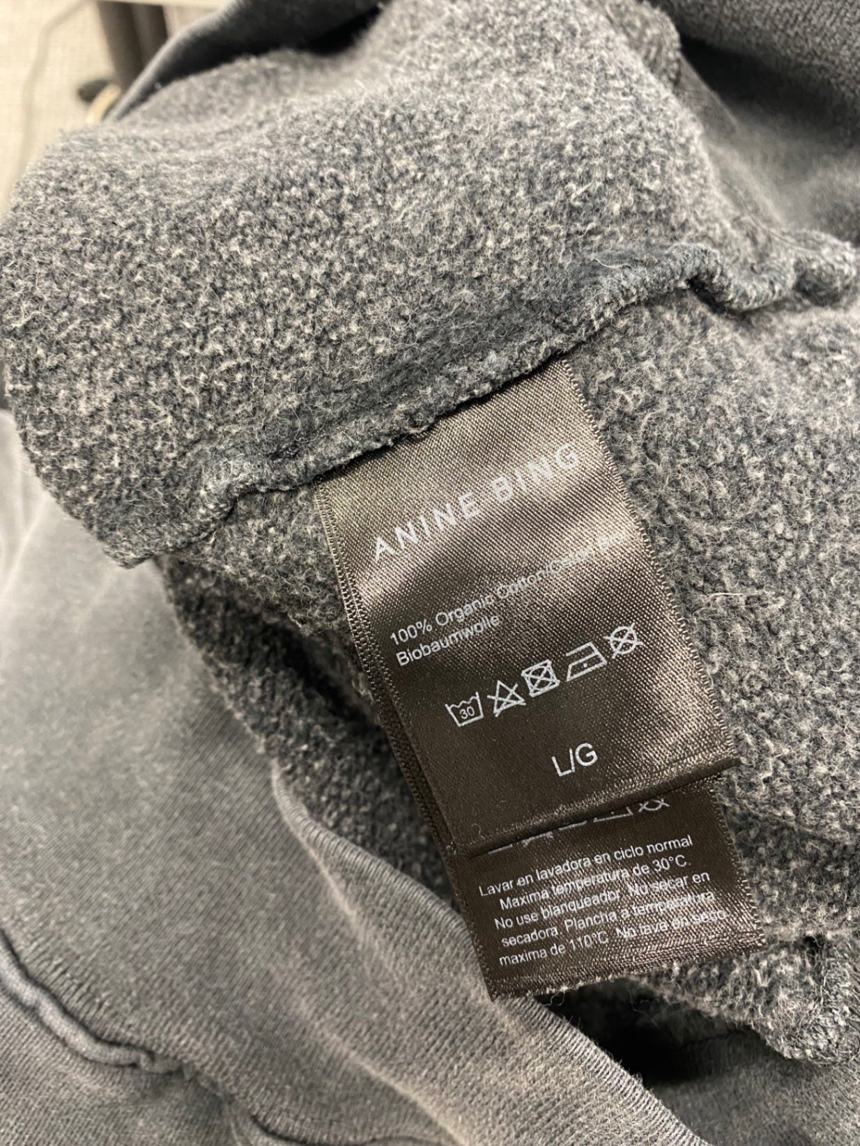 Fabulous Anine bing Sweater splatter printed UK 12 Grey purple AC504