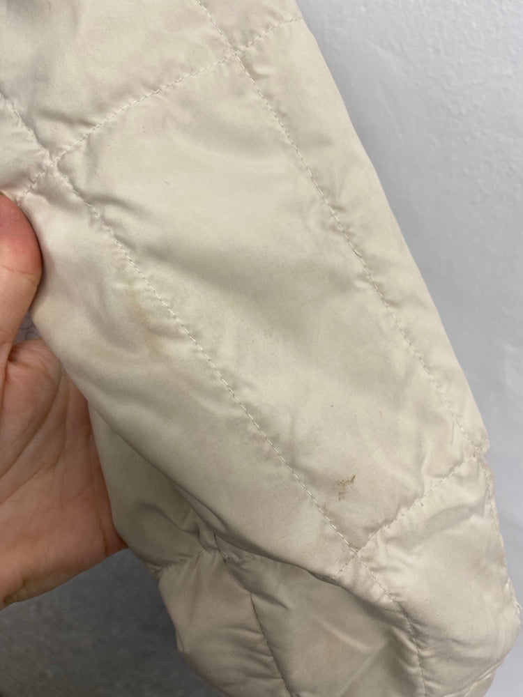 Fabulous The North Face longline Puffer Jacket UK 10/12 Beige down filled CC510