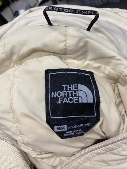 Fabulous The North Face longline Puffer Jacket UK 10/12 Beige down filled CC510