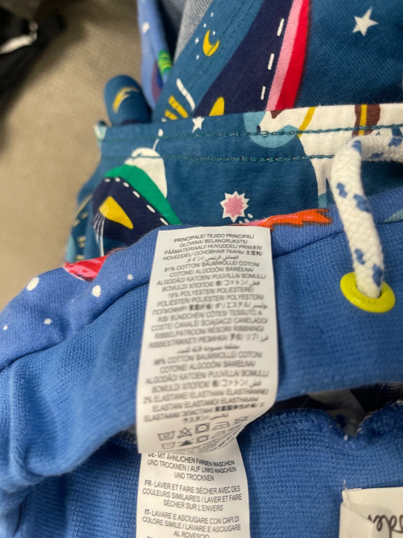 Fabulous Mini Boden space top & bottoms OutfitAge 7-8 Blue