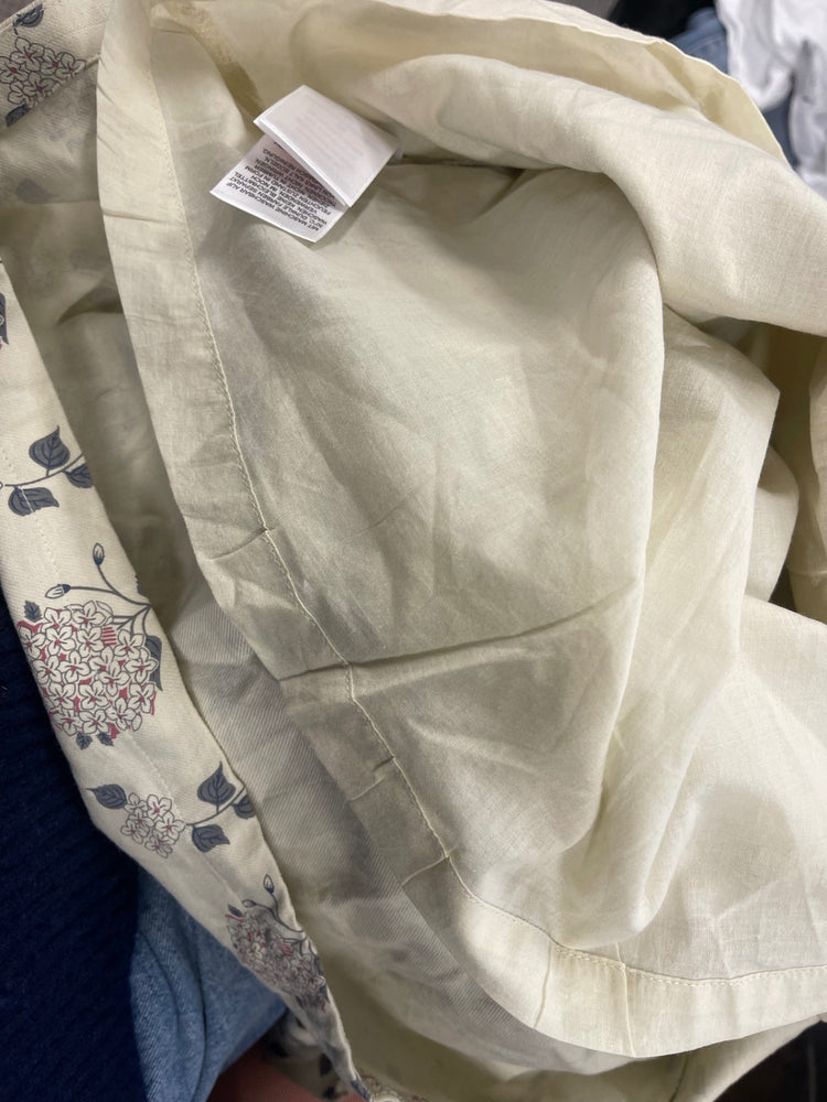 Fabulous Pigeon Organics Cotton Girls dresses Age 5-6 Beige & floral lined JC007