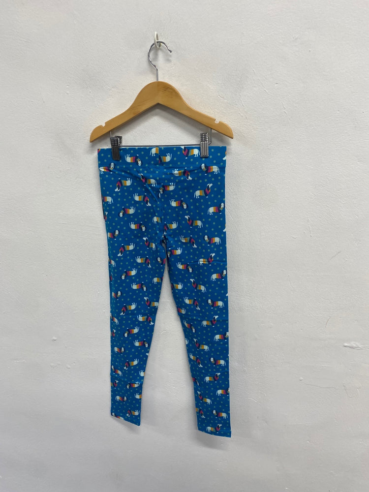 Fabulous Kite Leggings Age 8 Blue sausage dog printed JC007